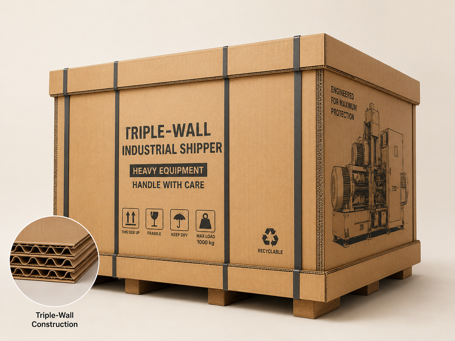 Triple-Wall Industrial Shipper