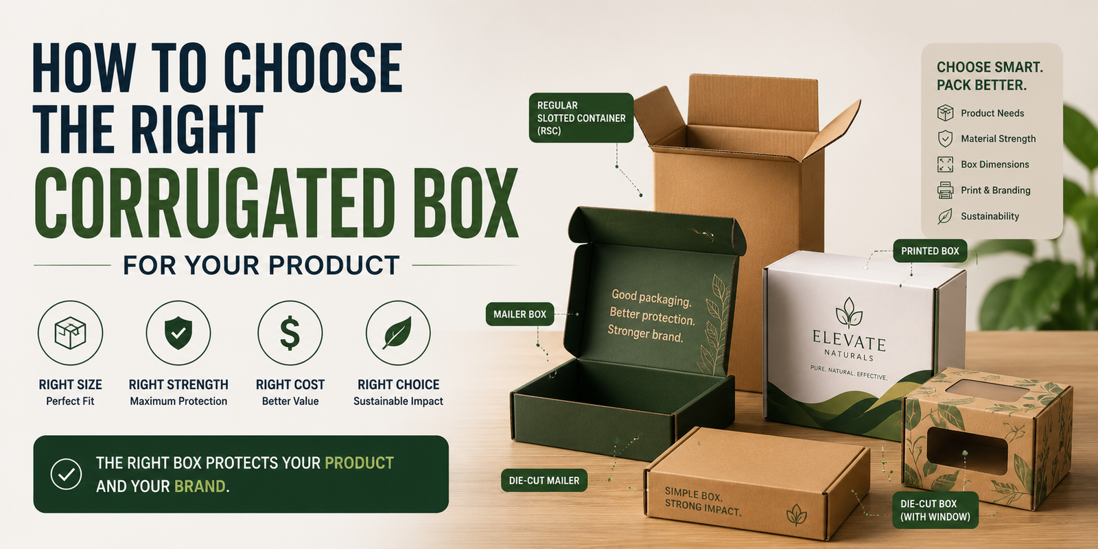 How to Choose the Right Corrugated Box for Your Product