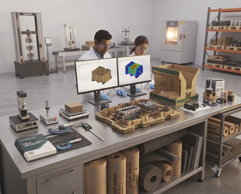Altis Packs factory structural corrugated box manufacturing testing