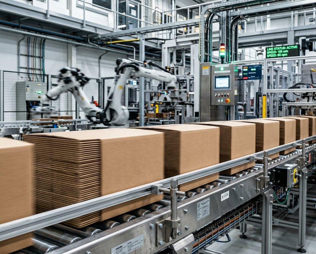Altis Packs factory structural corrugated box manufacturing testing