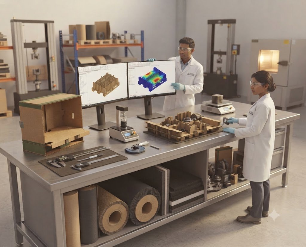 Altis Packs factory structural corrugated box manufacturing testing
