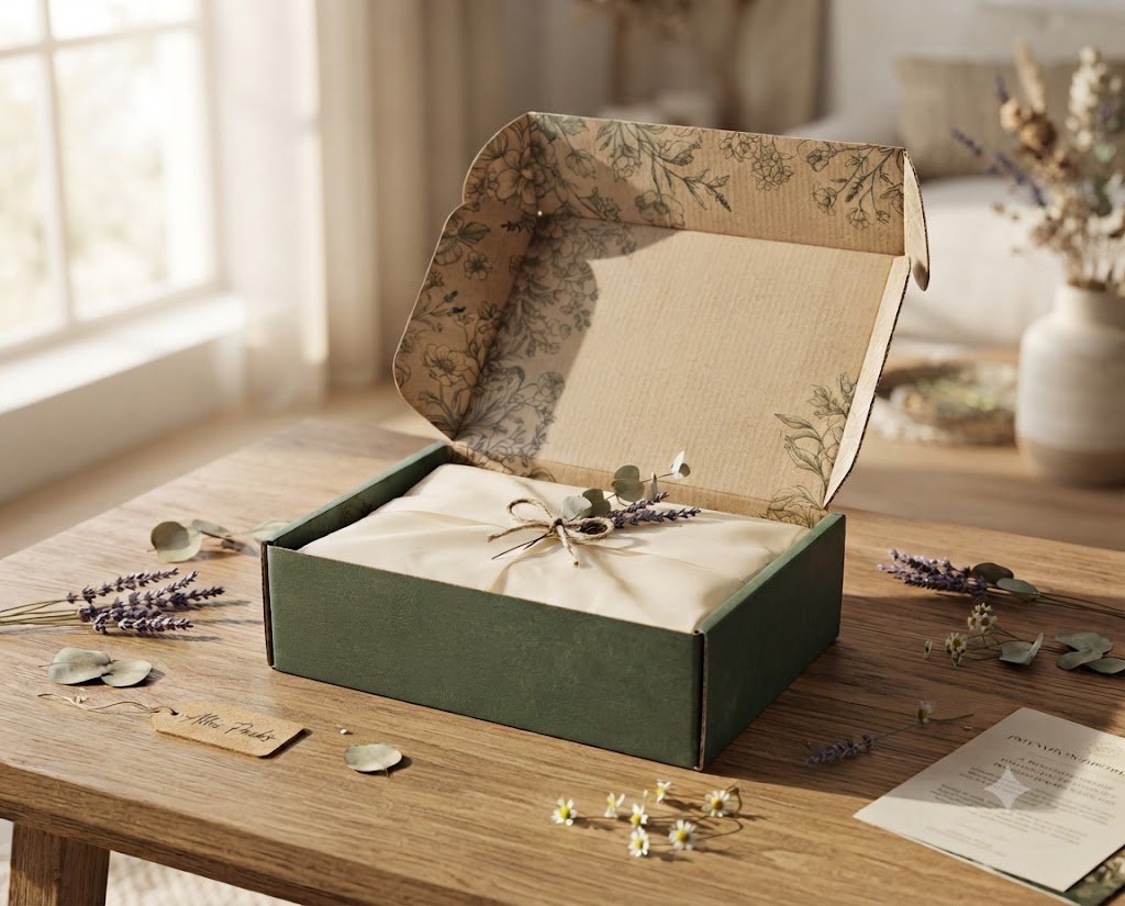 Self locking custom printed mailer box