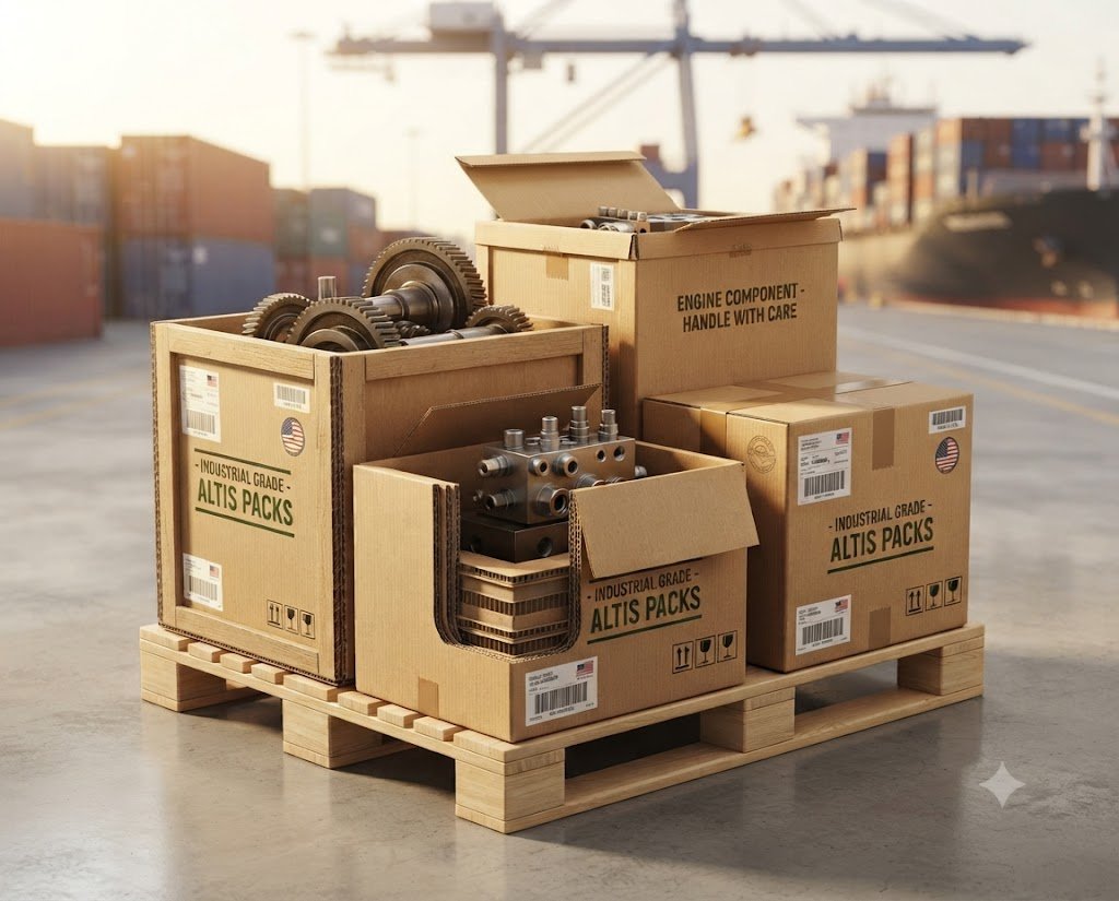 Export shipping crates corrugated board ISPM 15