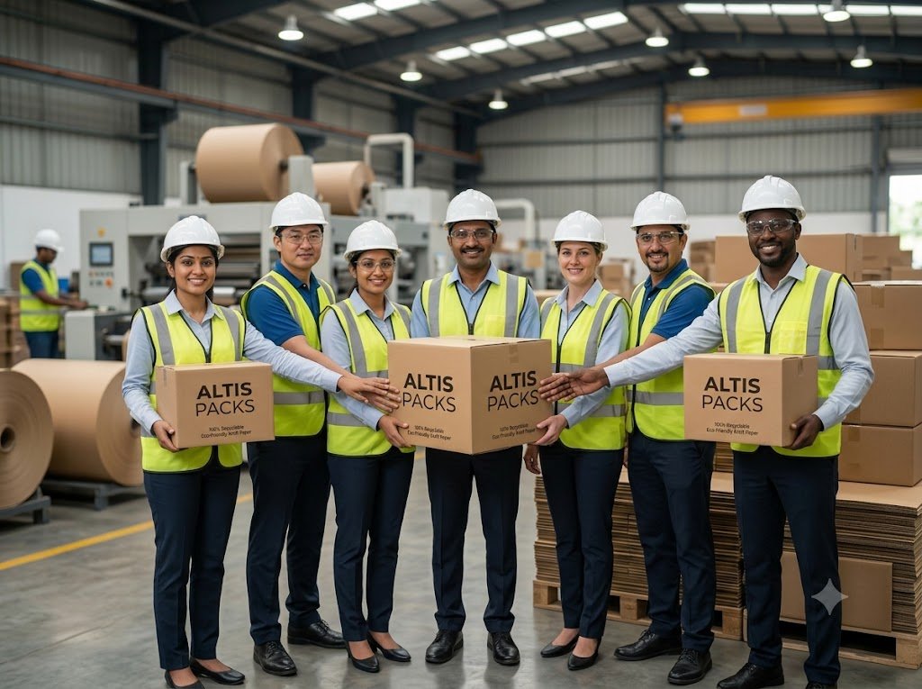 Altis Packs engineers discussing box specifications
